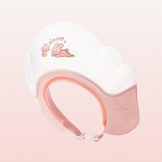 寶寶洗頭帽 防進水護耳護眼 嬰幼兒兒童洗髮帽, 粉色, 1個