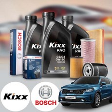 기아 쏘렌토(MQ4) 1.6(하브) 가솔린 킥스 제로 0W30 퍼포먼스 합성엔지오일 필터세트