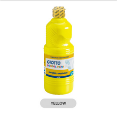 (지오토) 템페라 물감 500mL (12칼라), YELLOW, 1개