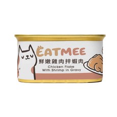 艾爾發寵物 雞肉底系列 80g x 24罐/箱 貓罐頭 副食罐 貓湯罐, 1個, 鮮嫩雞肉拌蝦肉