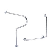 【海夫健康生活館】裕華 不鏽鋼系列 亮面 M型扶手 L型扶手(T-050 T-044), 1個