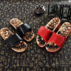 지압슬리퍼 자갈 천연석 발 다이어트 건강 슬리퍼