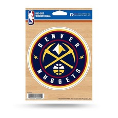 Rico Industries NBA 워싱턴 위저즈 다이 컷 비닐 데칼, 덴버 너겟, 3-원사이즈, 블루