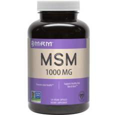 MRM MSM素食膠囊 1000mg 無麩質, 1個, 120 件
