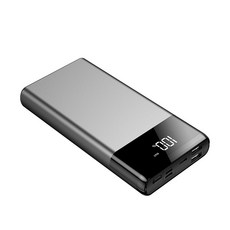 보조 배터리 합금 66W 초고속 충전 30000mAh 대용량 초슬림 초경량 멀티단자 보조배터리, 티타늄 실버