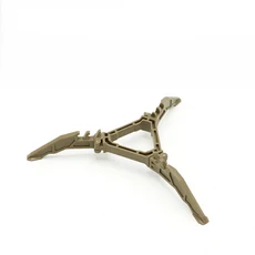 손잡이가 달린 접이식 휴대용 캠핑 요리 냄비 야외 낚시용 조리기구 피크닉 여행용 하이킹 배낭, 04 Khaki, 1개