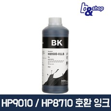 HP9010 HP8710 HP8610 HP7740 HP7720 프린터 호환 무한 리필 잉크테크 잉크, 1개, H8950D 검정색 염료(DYE) 1L