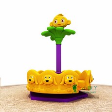 어린이집 놀이터 회전목마 유치원 펜션 뺑뺑이 회전 놀이기구, 27 연한 초록색