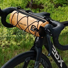 [아띠꼴로] 자전거 핸들가방 킥보드 프레임 핸들바 프론트백 가방, 1개, 라이트카라멜