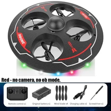 카메라 폼 UAV Ufo 지능형 장애물 회피 공중 항공기 미니 RC 헬리콥터 Dron 장난감 어린이 와 드론, RED, 카메라 미탑재