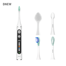DNEW 스파클잇 전동칫솔 음파 진동 자동 초음파칫솔 미세모 휴대용 무선, 1개, 화이트, sparkleit
