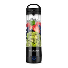 Nutribullet 휴대용 블렌더 무선 591.5ml20온스 용기 개인용 USBC 충전식 브라이트 핑크 NBPB50100BP 230434, Black
