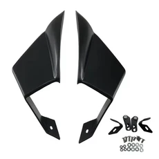 가와사키 닌자 ZX10R 2016-2020 용 오토바이 고정 날개 abs 사이드 스포일러 공기 역학적 윙, 02 Matte black