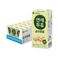 연세두유 순수두유 24p, 190ml, 24개 식품/생수/음료 반품 최저가 9,120원