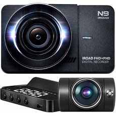 무료방문장착 아이로드 N9 엔나인 가성비 블랙박스 FHD 2채널 + 64GB + 헤드업디스플레이, 출장장착+GPS HUD