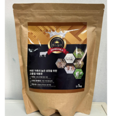 젬스밀크 어린동물용 송아지 강아지 고양이 망아지 염소 대용유, 1개, 1kg