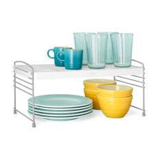 YouCopia 높이 조절 가능한 UpSpace 선반 수직 주방 캐비닛 및 식료품 저장실 정리용 선반 라이저 깊이 22.9cm(9인치) x 너비 40.6cm(16인치) x