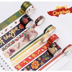 마스킹테이프 vol 30 세트 금박 크리스마스 마테 다꾸 귀여운 성탄절 다이어리꾸미기, B형/비비드컬러(1세트)