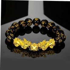 염주팔찌 실팔찌 흑요석 자석 팔찌