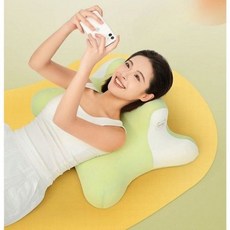 와이제이 슬립 메모리폼 휴대폰 거북목 성형수술 경추베개, 보라, 1개