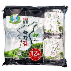 지도표 성경 녹차 도시락김 (4g*12입), 48g, 1개