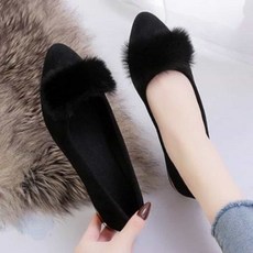 퍼 플랫 겨울신발 여성방한화