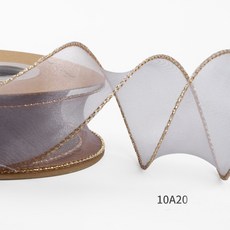 리본끈 실루엣 골드 스노우4cm 10A20, 최소구매수량 1롤 묶음 / 약 폭 4