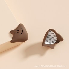 BB優選 寶寶桌角防撞護角 矽膠卡通家具邊緣保護套, 咖啡色,散裝1個價, 1個