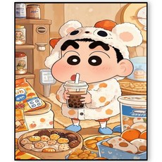 슈슈보석십자수 즐거운 취미 중형 패브릭형, NA001, 1개