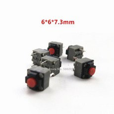 Kailh 사각 저소음 마우스 마이크로 스위치 단추 교체 8 백만 수명 10-100 개 6*6*7.3mm, [02] 20Pcs
