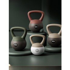 소프트 케틀벨 6kg 남녀 홈트 피트니스 둔근 리프팅 스윙 스쿼트 운동기구, 1개, 10kg, W_10KG 아이보리 화이트