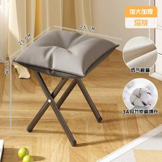 사무실 접이식 풋스툴 다리 발판 의자 낮잠 휴식, 1개, 오토만-다크그레이(코튼/리넨)-두꺼운