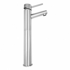 蝴蝶衛浴 單孔面盆龍頭 台灣製造 35芯 冷熱混合 竹節水龍頭 檯上盆 碗公盆 加高向上出水, 1個, 單主體