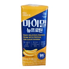 마이밀 뉴프로틴 로우슈거 바나나 헬스보충식품, 190ml, 16개