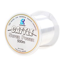 999피싱 전천후 세미플로팅 모노라인 나일론 원줄 일본원사 500m 바다 민물 원투 낚시줄, 투명, 1개