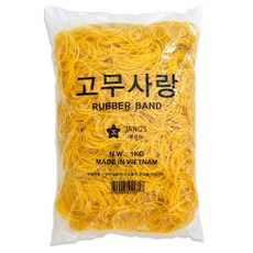 장군사 장스팬시 1Kg 대용량 고무밴드 70 x 1.4mm, 1개, 1개