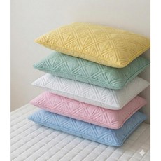 란침구 베개커버 누빔 순면 국내산 13 colors