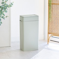 프랑코 냄새차단 모노스탠드 휴지통 20L 원터치 인테리어 화장실 쓰레기통 종량제 호환 밀폐휴지통 귀저기 휴지통, 민트
