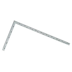 Shinwa 鶴龜 雙面角尺 1尺6寸/50公分 厚型 曲尺 55692, 1個