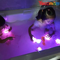 예꼬맘 LED 목욕놀이 물놀이 장난감 5개+그물망소, LED5종[여아용컬러혼합]+그물망[소], 1개