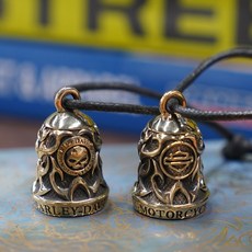 가디언벨 빈티지 장식 바이크벨 방울 오토바이 키링 독수리, 해골 패턴