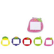 유아 어린이 미아 방지 이름표 명찰 과일 10개 1세트 명찰제작 학생명찰 목걸이명찰, 사과(NO.036)