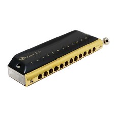 EASTTOP 12孔半音階口琴 2.0, 消光黑,C, 1個