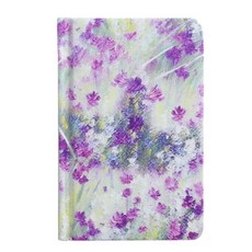 봄밤 유화 스타일 입체 노트, 1개, 민들레 퍼플