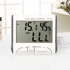 가정 사무실 실내외 디지털 온습도계 가정용습도계, 1개