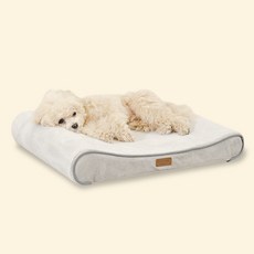 펫테일 강아지 방석 척추 고양이 침대 리저브, 모던 그레이, 1개