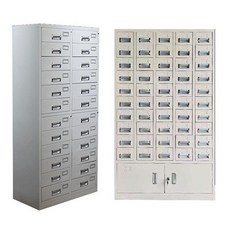 사물함 캐비넷 보관함 문서 서랍장 사무용 스틸 화이트 수납함 락킹 오피스, 0.8mm, 10단 서랍장