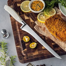 프리미엄 필렛 플렉시블 부처 나이프 보닝 오로시 정육 발골칼 고기 뼈칼 사시미칼 스지히끼, 1개, 화이트