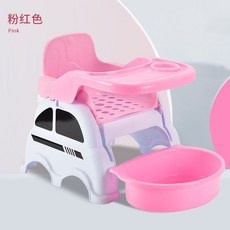 兒童餐桌椅寶寶嬰幼兒洗頭神器躺椅喫飯椅小孩洗腳家用多功能凳子－, 粉紅色+頭枕+餐盤+洗頭(腳）盆, 1個
