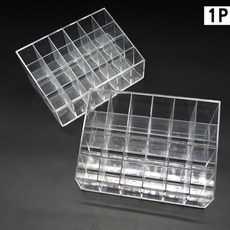 (수담스토어) 칸많은 아크릴화장품정리대 립스틱정리함 마스카라 24구, 상세페이지 참조, 1개